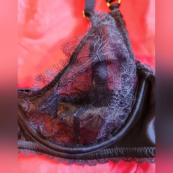 Stella McCartney Gigi Giggling Underwire Bra Navy 32B NWT - Picture 5 of 14